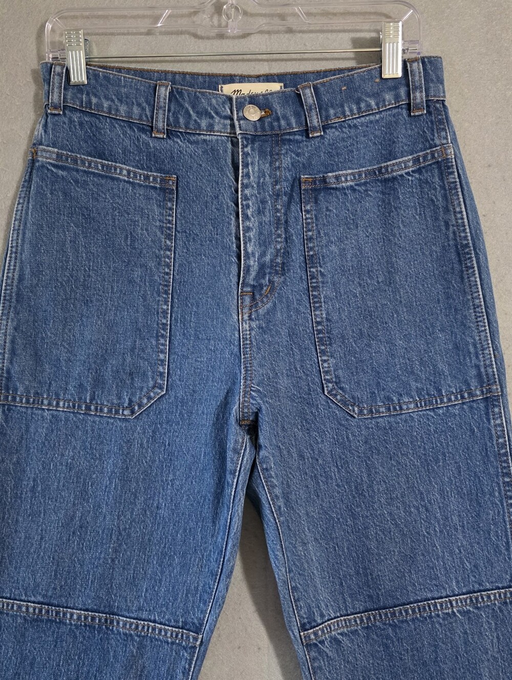 NWOT Madewell Womens '90s High Rise Utility Straight Denim Jeans Size 28 - Picture 7 of 12